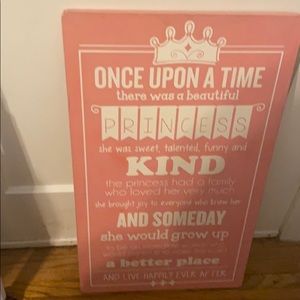 Once Upon a Time Wooden Wall Art